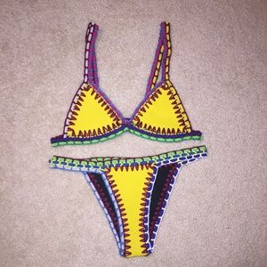 NEW Reversible Crochet/Neoprene Bikini